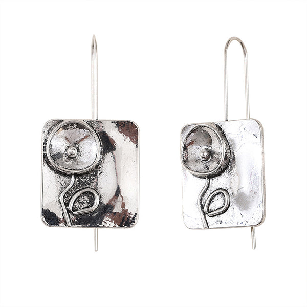 Floral Symmetry Flower Earrings