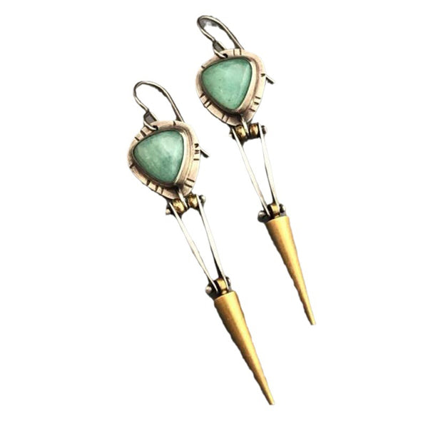 Bullet Dangle Long Earrings