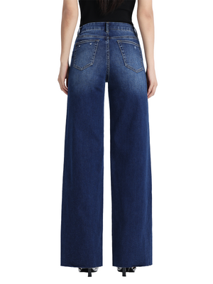 ONESO Women Mid Rise Wide Leg Jeans