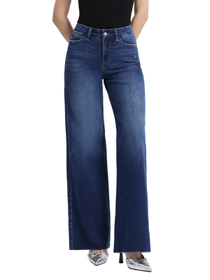 ONESO Women Mid Rise Wide Leg Jeans