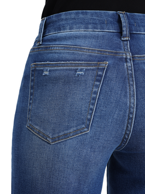 ONESO Women Baggy Wide Leg Jeans Vintage Wash Mid Low Waist Denim Pants