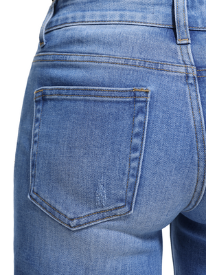 ONESO Effortless Mid Rise Wide Leg BBL Jeans