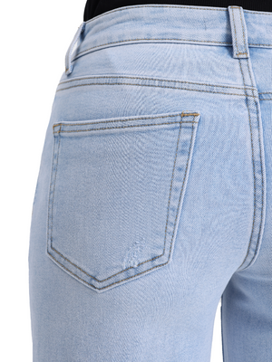 ONESO Women Effortless Coastal Mid Rise Wide Leg Jeans – Petite & Tall