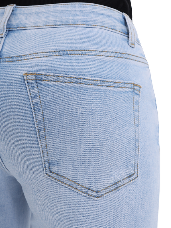 ONESO Women Effortless Coastal Mid Rise Wide Leg Jeans – Petite & Tall