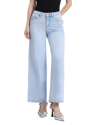 ONESO Women Effortless Coastal Mid Rise Wide Leg Jeans – Petite & Tall