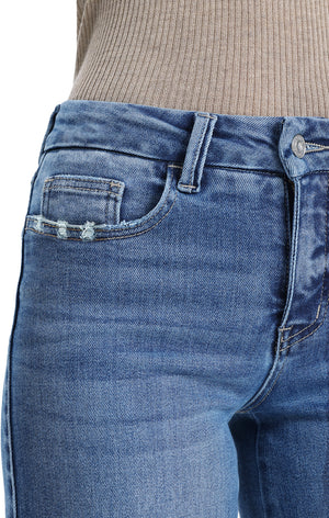 ONESO Women Modern Mid Rise Wide Leg Jeans