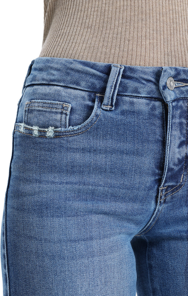 ONESO Women Modern Mid Rise Wide Leg Jeans