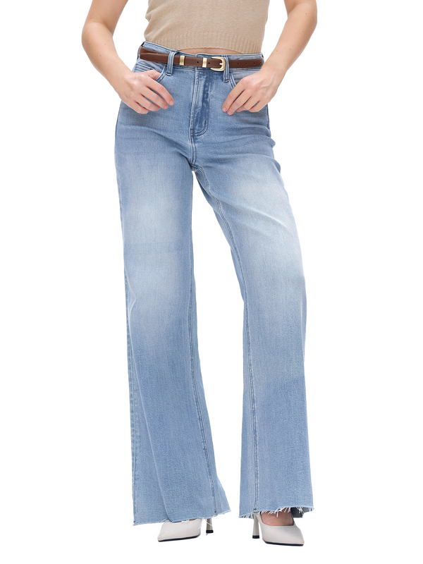 BlueMoment High Rise Light Blue Wide Leg Jeans
