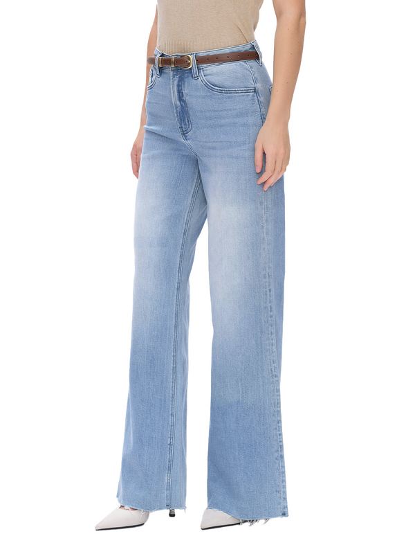 BlueMoment High Rise Light Blue Wide Leg Jeans