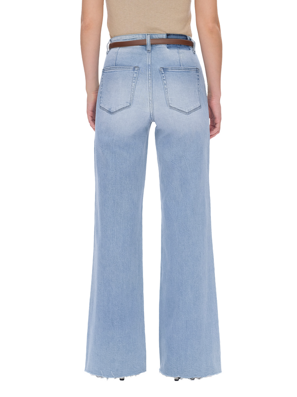 ONESO High Waist Light Blue Wide Leg Jeans