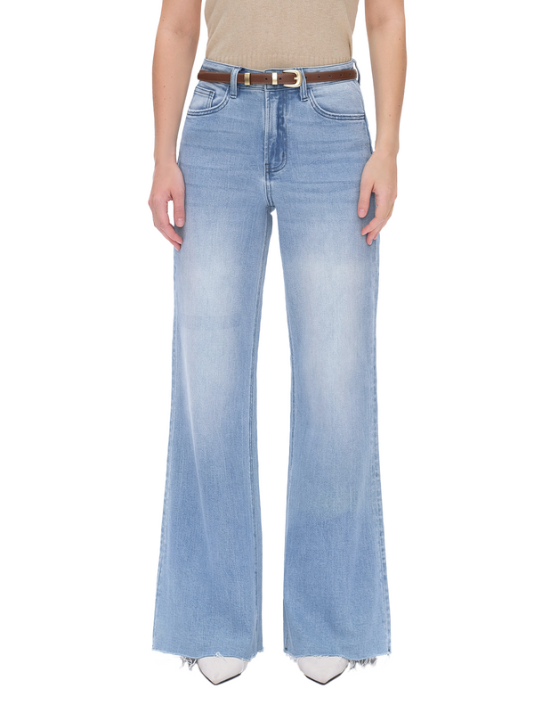 ONESO High Waist Light Blue Wide Leg Jeans