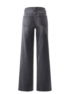 ONESO Gray High Rise Wide Leg Jeans