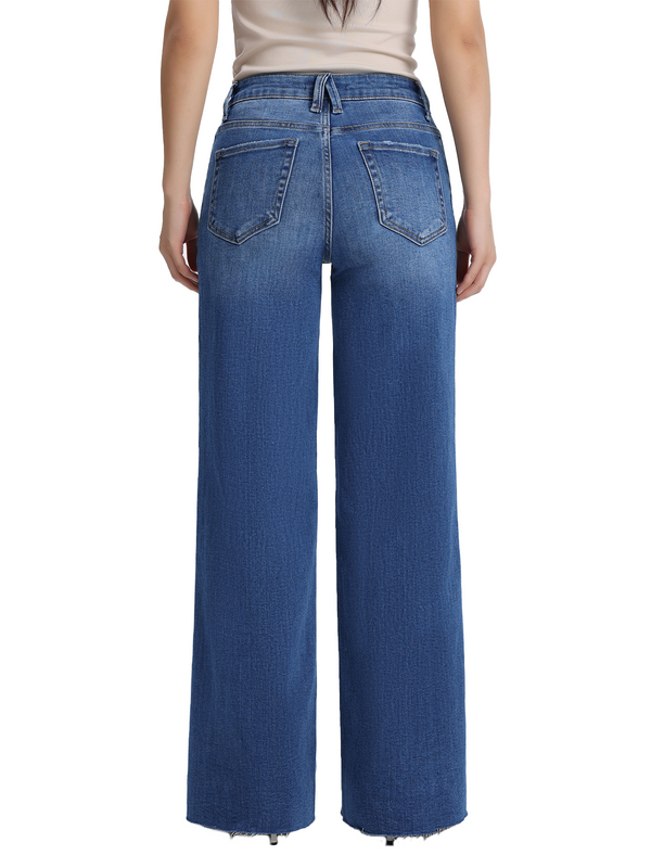 ONESO Chic High Rise Wide Leg Jeans