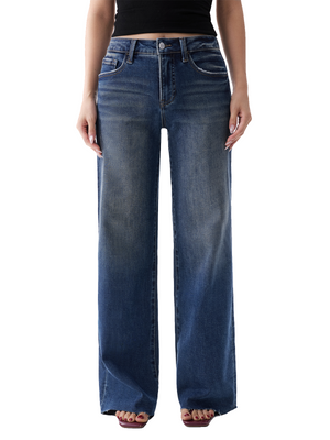 ONESO Vintage Blue High Rise Wide Leg Jeans