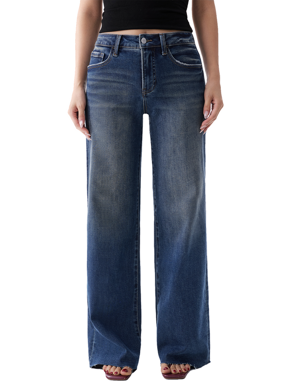ONESO Vintage Blue High Rise Wide Leg Jeans