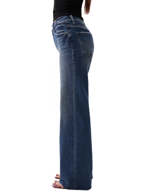 ONESO Vintage Blue High Rise Wide Leg Jeans