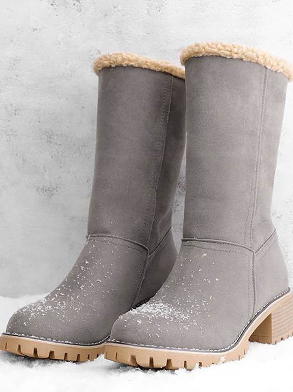 Ankle Fur Lined Snow Boots