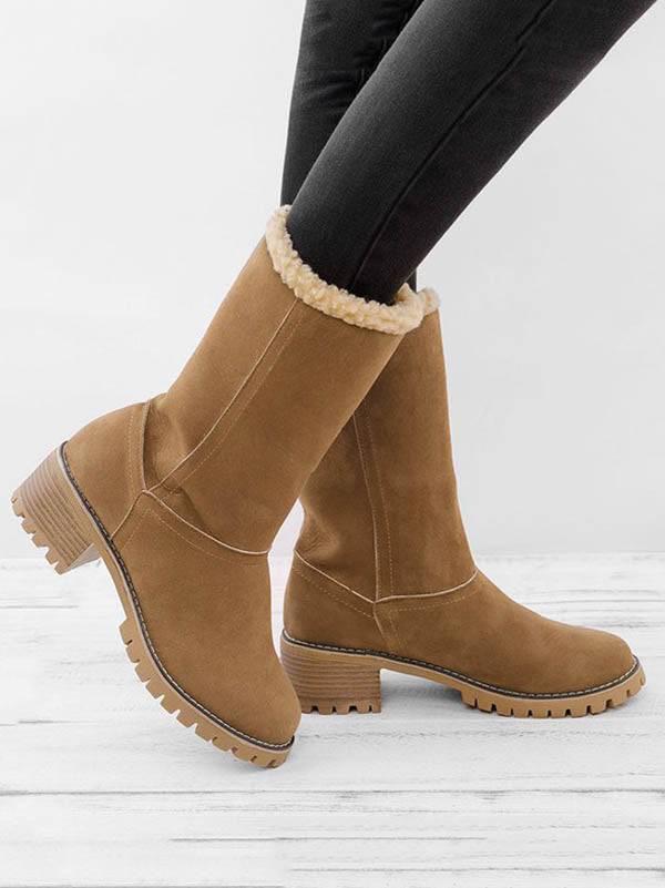 Ankle Fur Lined Snow Boots