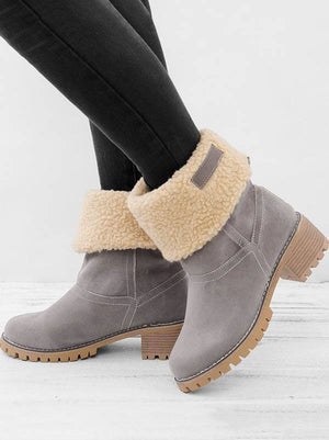 Ankle Fur Lined Snow Boots