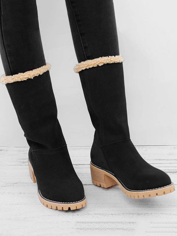 Ankle Fur Lined Snow Boots