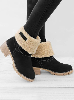 Ankle Fur Lined Snow Boots