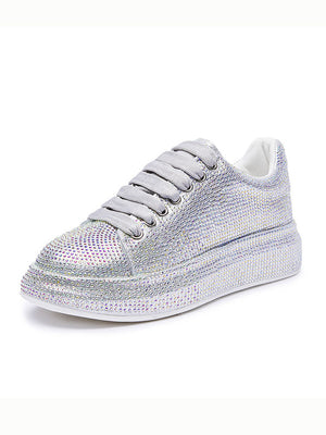 Gradient Rhinestone Sneakers