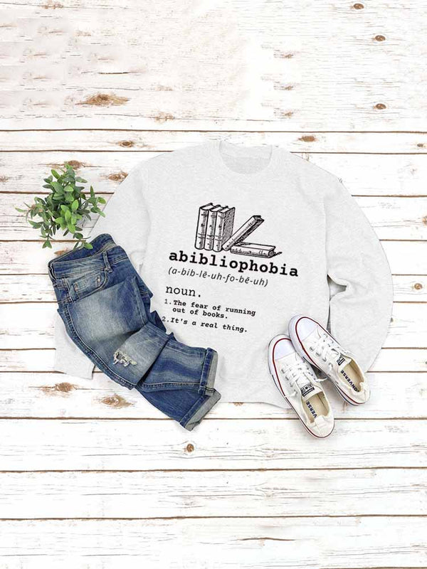 Abibliophobia Casual Sweatshirt