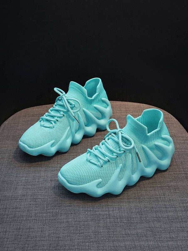 Lace-up Knit Breathable Sneakers