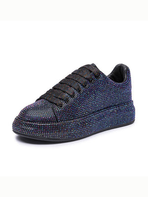 Gradient Rhinestone Sneakers