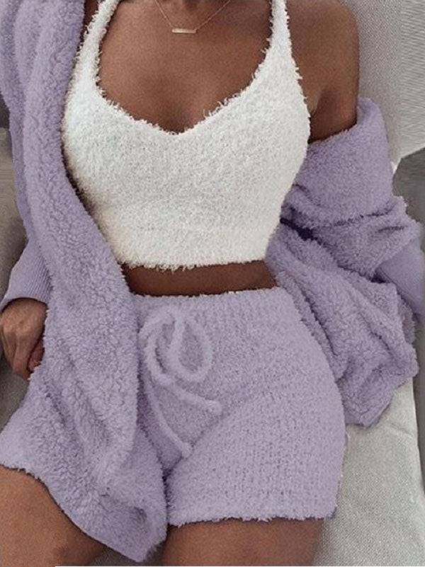 Fuzzy 3 Piece Cozy Set