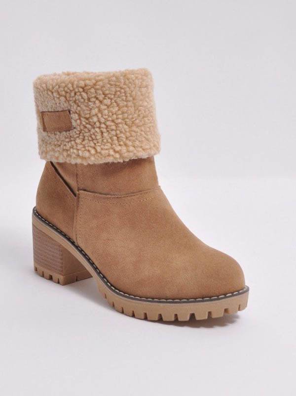 Ankle Fur Lined Snow Boots