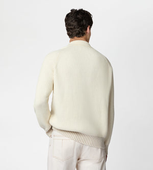 Men's Polo Neck Knitted Sweater