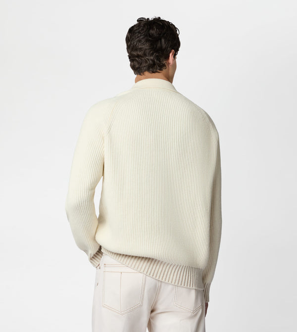 Men's Polo Neck Knitted Sweater