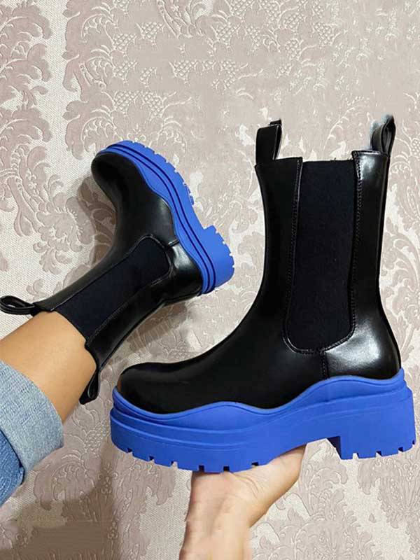 Chunky Soled Flatform Boots