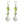 Light Green Geometric Earrings