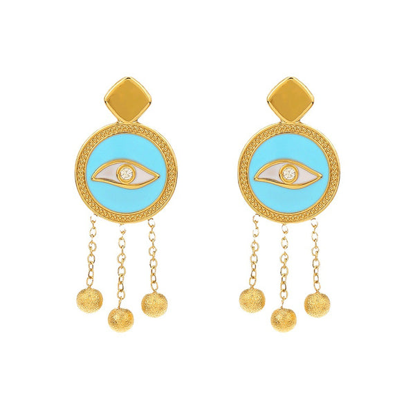 Blue Eye Earrings