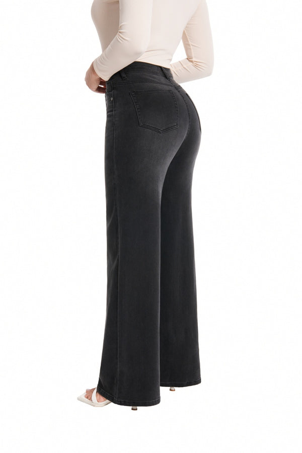 CANANA Women High Rise Stretch Wide Leg Baggy Y2k 90s Style Jeans