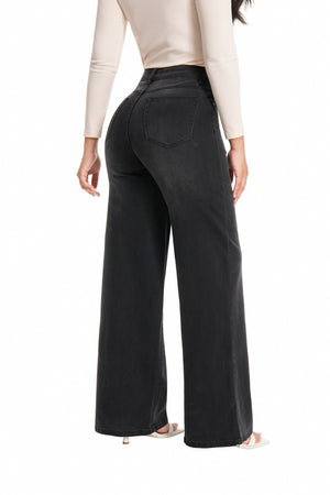 CANANA Women High Rise Stretch Wide Leg Baggy Y2k 90s Style Jeans