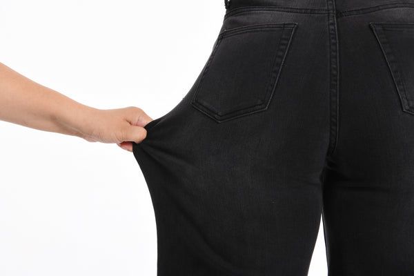 CANANA Women High Rise Stretch Wide Leg Baggy Y2k 90s Style Jeans