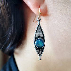 Creative Eye Shining Stone Earrings