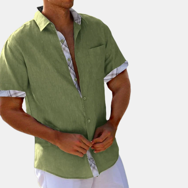 Men's Linen Shirt Summer Shirt Casual Shirt Beach Shirt