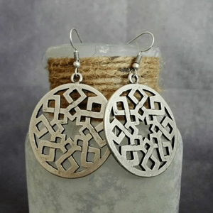 Vintage Rounded Silver Earrings