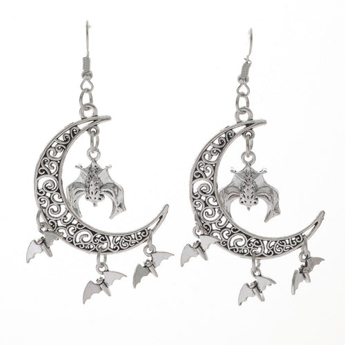 Moon Bat Earrings