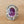 Purple Gemstone Flower Ring