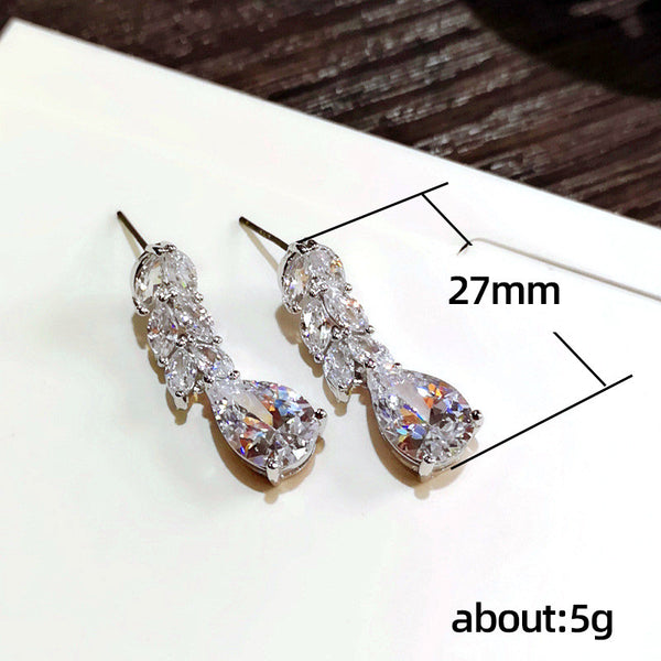 Leaf Droplet Shaped Earrings