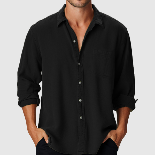 Men's Cotton Casual Long Sleeve Shirt Casual|Business|Versatile