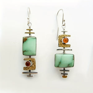 Boho Vintage Geometric Drop Hook Earrings