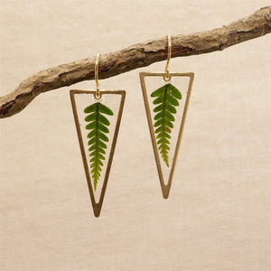 Triangle Leaf Earrings