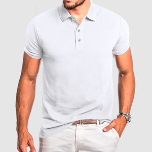 Gentleman's Casual Breathable Cotton Polo Shirt