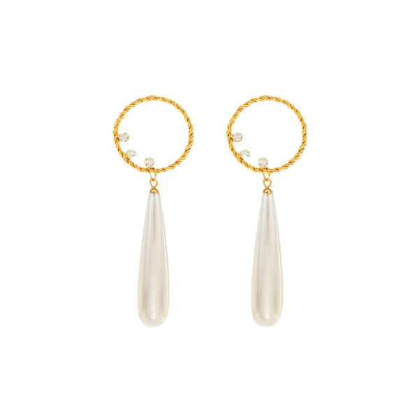 Water Drop Pearl Earrings